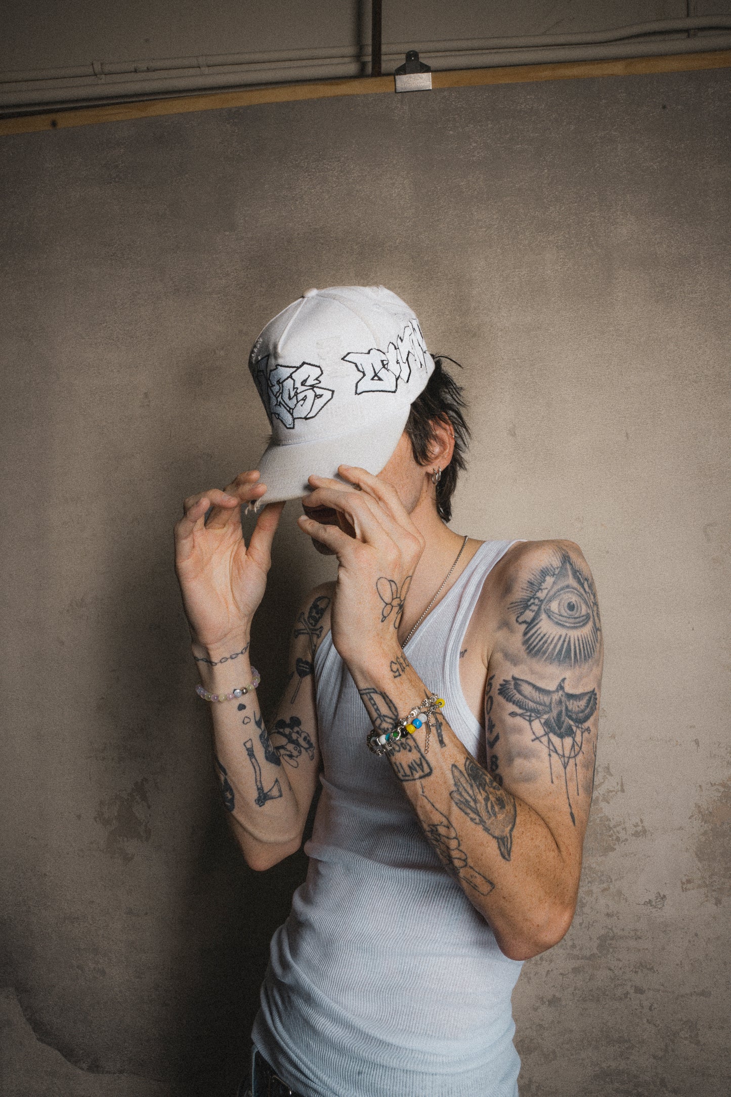 Shmuie Seasonless Graffiti Distressed Hat