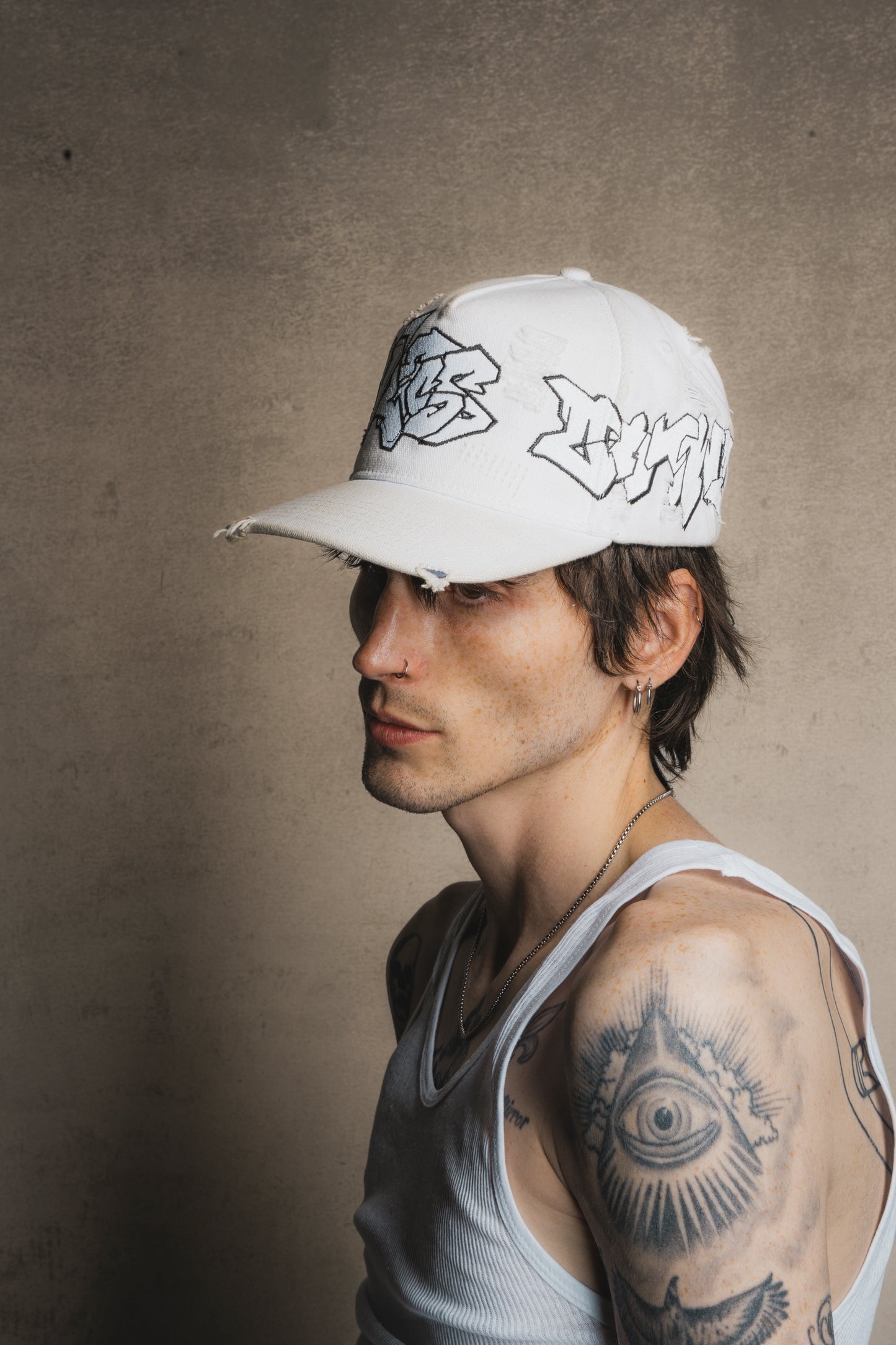 Shmuie Seasonless Graffiti Distressed Hat